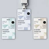 Evenementenconferentie Zakelijk Bedrijfsblauw ID N Badge