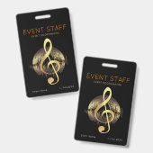 Evenementencoördinator aangename melodie badge (Voor- en achterkant)