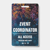 Evenementencoördinator All Access Evenementenpas V Badge (Achterkant)
