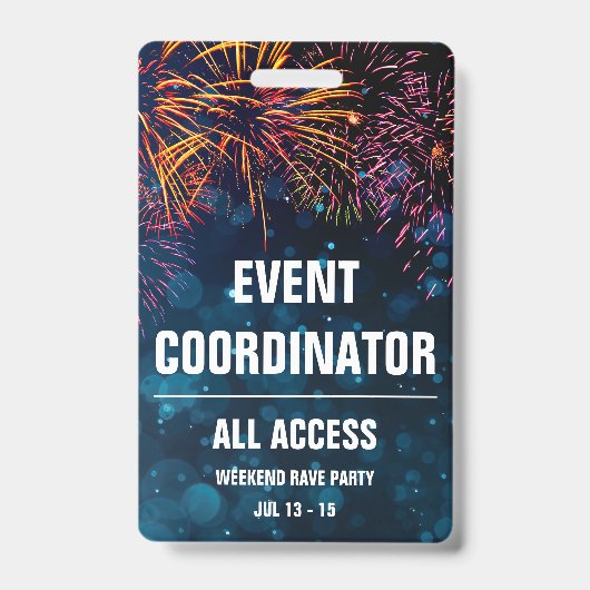 Evenementencoördinator All Access Evenementenpas V Badge (Voorzijde)