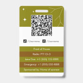 Evenementencoördinator Badge (Achterkant)