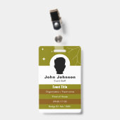 Evenementencoördinator Badge (Voorzijde met clip)