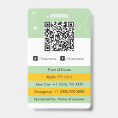 Evenementencoördinator Badge (Achterkant)