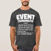 Evenementencoördinator zelfstandig naamwoord Huwel T-shirt (Voorkant)