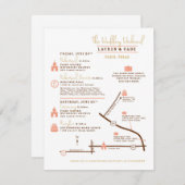 Evenementenkaart Inclusief Kaart Custom Design voo (Voorkant / Achterkant)