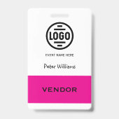 Evenementenleverancier foto ID-badgepas Badge (Voorzijde)