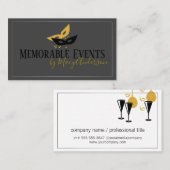 Evenementenorganisator | Maskers Ballonnen Fluiten Visitekaartje (Voorkant / Achterkant)