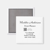 Evenementenorganisator naam toevoegen Q R-code det Magneet (Voorkant / Achterkant)