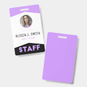 Evenementenpersoneel modern Badge (Voor- en achterkant)