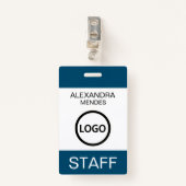 Evenementenpersoneel Moderne Naam Badge Aangepaste (Voorkant met clip)