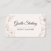 Evenementenplanner bloemendesign  visitekaartje (Voorkant)
