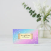 Evenementenplanner, Bokeh Ster, QR Code, Visitekaartje (Staand voorkant)