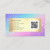 Evenementenplanner, Bokeh Ster, QR Code, Visitekaartje (Achterkant)