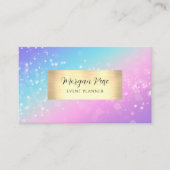Evenementenplanner, Bokeh Ster, QR Code, Visitekaartje (Voorkant)