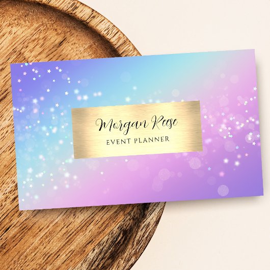 Evenementenplanner, Bokeh Ster, QR Code, Visitekaartje