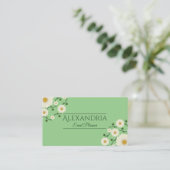  evenementenplanner Floral Daisy Visitekaartje (Staand voorkant)