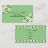  evenementenplanner Floral Daisy Visitekaartje (Voorkant / Achterkant)