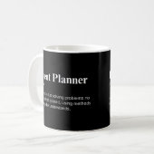 Evenementenplanner Funny Evenementenmanager Defini Koffiemok (Voorkant links)
