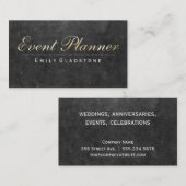 evenementenplanner | Lei Grijs Visitekaartje (Voorkant / Achterkant)