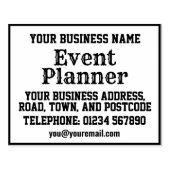 Evenementenplanner met naam, adres, enz. rubberstempel (Afrduk)