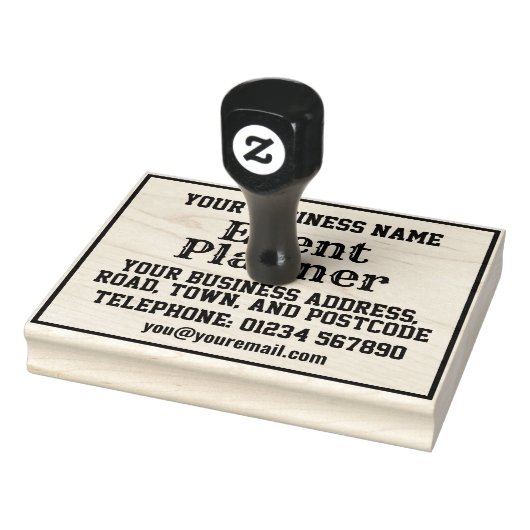 Evenementenplanner met naam, adres, enz. rubberstempel (Stempel)