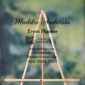 Evenementenplanner naam toevoegen Q R code details Acryl Bord (Neutraal)