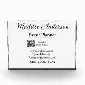 Evenementenplanner naam toevoegen Q R code details Fotoblokken (Voorkant)