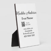 Evenementenplanner naam toevoegen Q R code details Fotoplaat (Zijkant)