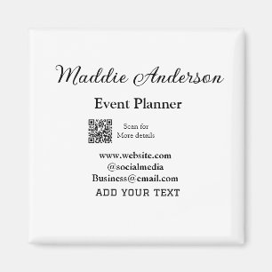Evenementenplanner naam toevoegen Q R code details Magneet