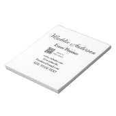 Evenementenplanner naam toevoegen Q R-code details Notitieblok (Linkerzijde)