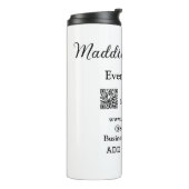 Evenementenplanner naam toevoegen Q R code details Thermosbeker (Gedraaid links)