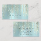 Evenementenplanner Pearly Diamond Water Aqua Visitekaartje (Voorkant / Achterkant)