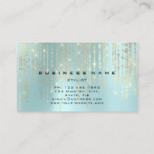 Evenementenplanner Pearly Diamond Water Aqua Visitekaartje (Achterkant)