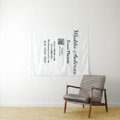 Evenementenplanner voeg naam Q R-code details webs Wandkleed (In Situ (horizontaal))