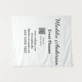 Evenementenplanner voeg naam Q R-code details webs Wandkleed (Voorkant (horizontaal))