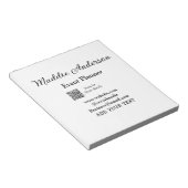 Evenementenplanner voeg naam QR-code details websi Notitieblok (Schuin)