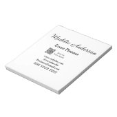 Evenementenplanner voeg naam QR-code details websi Notitieblok (Linkerzijde)