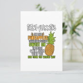 Evenementenplanners zijn als ananas. bedankkaart (Staand voorkant)