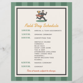 Evenementenplanning Field Day vrijgezellenfeest Flyer