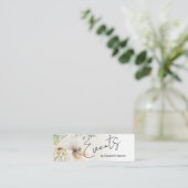 Evenementenplanning Moderne Boho Bloemen Mini Visitekaartje (Staand voorkant)