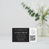 Evenemententickets Gepersonaliseerde QR-codeontwer Visitekaartje (Staand voorkant)