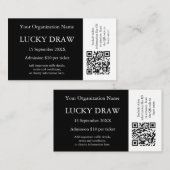 Evenemententickets Gepersonaliseerde QR-codeontwer Visitekaartje (Voorkant / Achterkant)