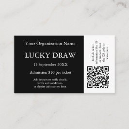 Evenemententickets Gepersonaliseerde QR-codeontwer Visitekaartje
