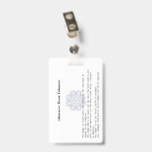 Evenemententoegangs-ID-badge Badge (Achterkant met clip)