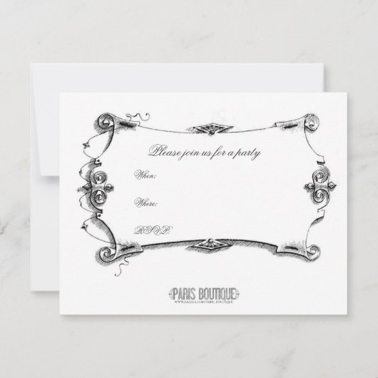 evenemententoren in Parijs Kaart (Achterkant)