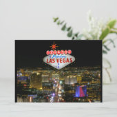  evenementenuitnodiging voor Fabulous Las Vegas Kaart (Staand voorkant)