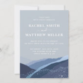 Evenin in de heuvels bergen bleu blauwe stoffige i kaart (Voorkant)