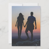 Evenin in de heuvels bergen bleu blauwe stoffige i kaart (Achterkant)