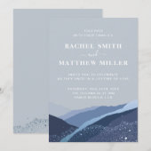 Evenin in de heuvels bergen bleu blauwe stoffige s kaart (Voorkant / Achterkant)