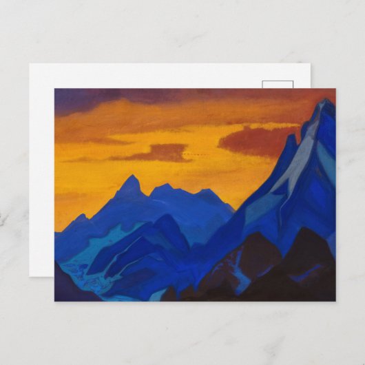 Evening, 1939 by Nicholas Roerich Briefkaart (Voorkant / Achterkant)